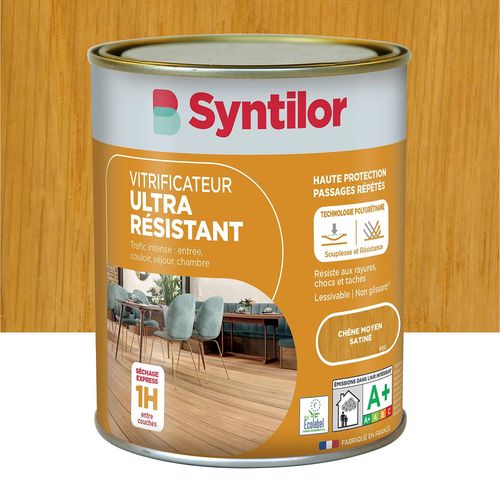 Vitrificateur Ultra Résistant Syntilor chêne moyen satiné 0,75L