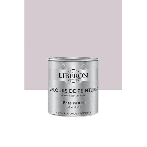 Peinture multisupport murs, plafonds et boiseries Velours de peinture rose popeline Libéron 0,5L