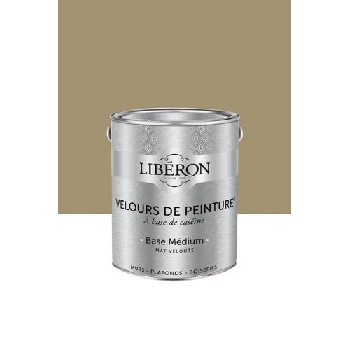 Peinture multisupport murs, plafonds et boiseries Velours de peinture vert picholine Libéron 2,5L