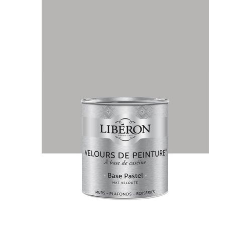 Peinture multisupport murs, plafonds et boiseries Velours de peinture gris grège cairn Libéron 0,5L