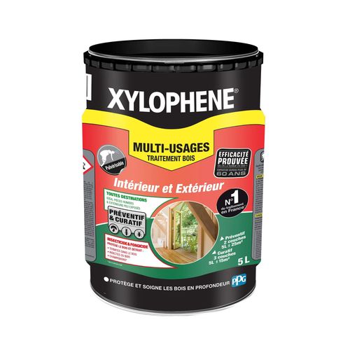 Traitement bois multi-usages intérieur et extérieur Xylophène 5L