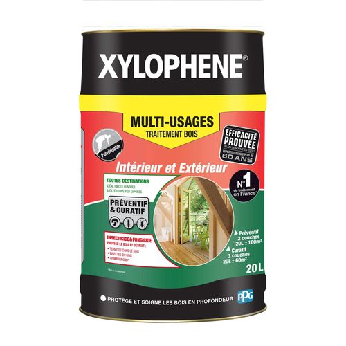Traitement bois multi-usages intérieur et extérieur Xylophène 20L