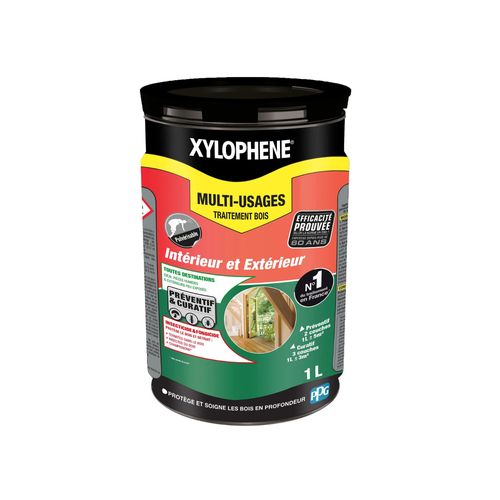Traitement bois multi-usages intérieur et extérieur Xylophène 1L