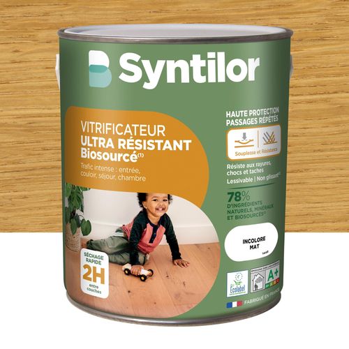Vitrificateur Syntilor ultra résistant Biosourcé incolore mat 2,5L