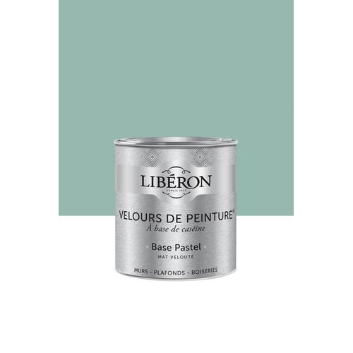 Peinture multisupport murs, plafonds et boiseries Velours de peinture vert oxydé Libéron 0,5L