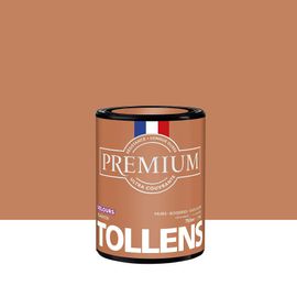 Peinture Tollens premium murs, boiseries et radiateurs marron canyon velours 750ml