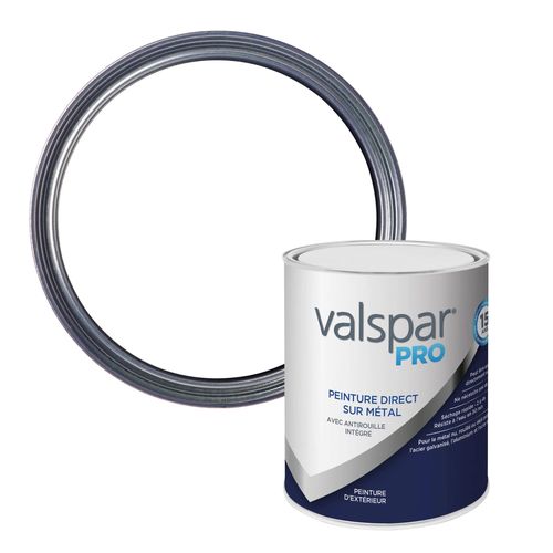Peinture direct sur métal extérieur Valspar Pro satin base 4 - 1L