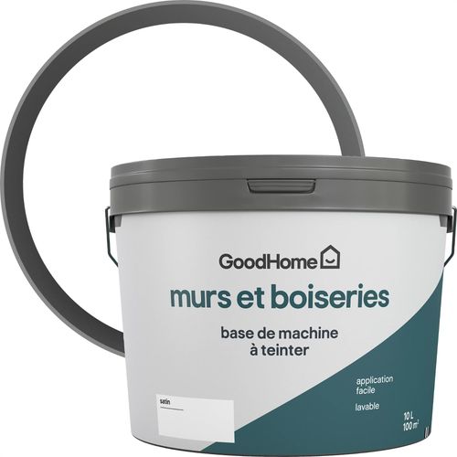 Peinture murs, boiseries intérieur GoodHome satin base B 10L