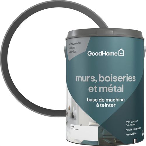 Peinture murs, boiseries et métal intérieur GoodHome mat base B 5L
