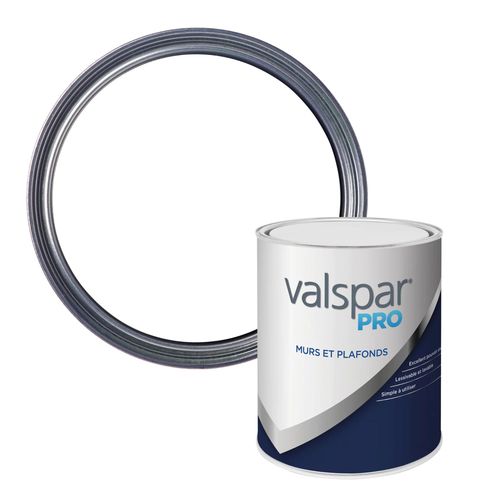 Peinture murs et plafonds Valspar Pro mat base A 1L