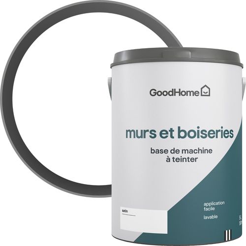 Peinture murs, boiseries intérieur GoodHome satin base A 5L