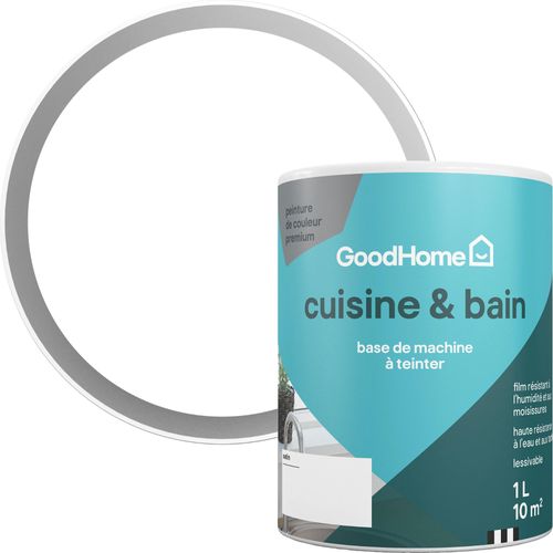 Peinture cuisine et salle de bains GoodHome satin base A 1L