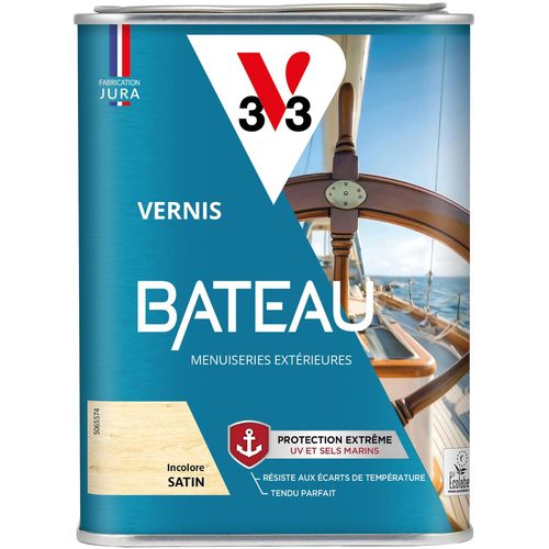 Vernis bois extérieur bateau V33 incolore satin 1l
