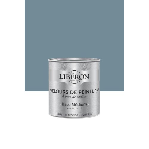 Peinture multisupport murs, plafonds et boiseries Velours de peinture gris de houle Libéron 0,5L