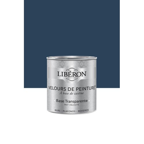 Peinture multisupport murs, plafonds et boiseries Velours de peinture bleu vintimille Libéron 0,5L