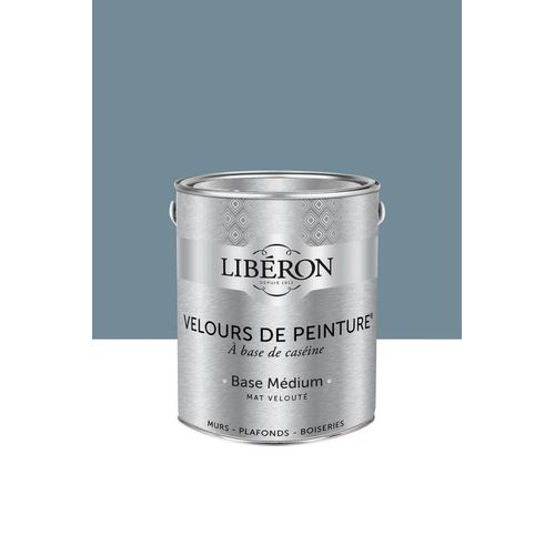 Peinture multisupport murs, plafonds et boiseries Velours de peinture gris de houle Libéron 2,5L