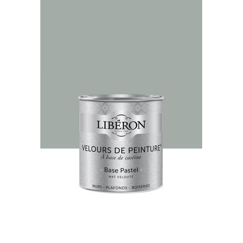 Peinture multisupport murs, plafonds et boiseries Velours de peinture gris grès gris Libéron 0,5L