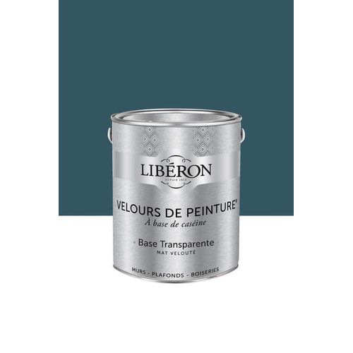 Peinture multisupport murs, plafonds et boiseries Velours de peinture bleu de minuit Libéron 2,5L