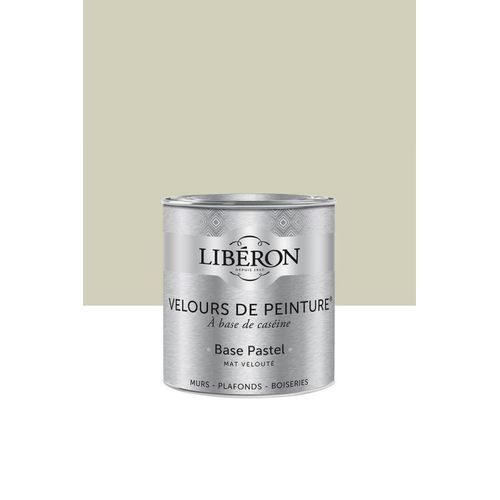 Peinture multisupport murs, plafonds et boiseries Velours de peinture blanc ecru brut Libéron 0,5L
