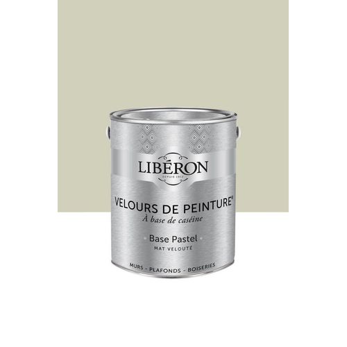 Peinture multisupport murs, plafonds et boiseries Velours de peinture blanc ecru brut Libéron 2,5L