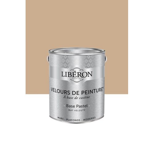 Peinture multisupport murs, plafonds et boiseries Velours de peinture beige confiture de lait Libéron 2,5L