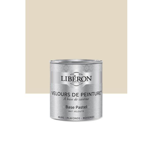 Peinture multisupport murs, plafonds et boiseries Velours de peinture beige jaune sabayon Libéron 0,5L