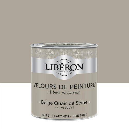 Peinture multisupport murs, plafonds et boiseries Velours de peinture beige quais de seine Libéron 0,5L