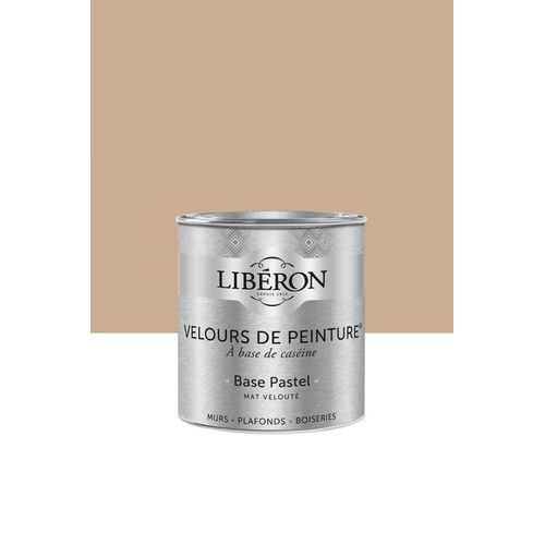 Peinture multisupport murs, plafonds et boiseries Velours de peinture beige confiture de lait Libéron 0,5L
