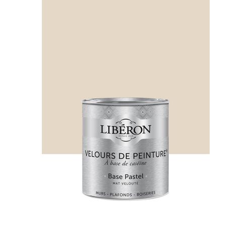 Peinture multisupport murs, plafonds et boiseries Velours de peinture beige vélin Libéron 0,5L