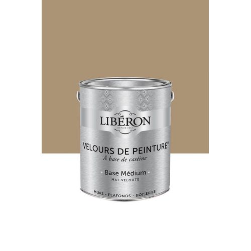 Peinture multisupport murs, plafonds et boiseries Velours de peinture beige chêne liège Libéron 2,5L