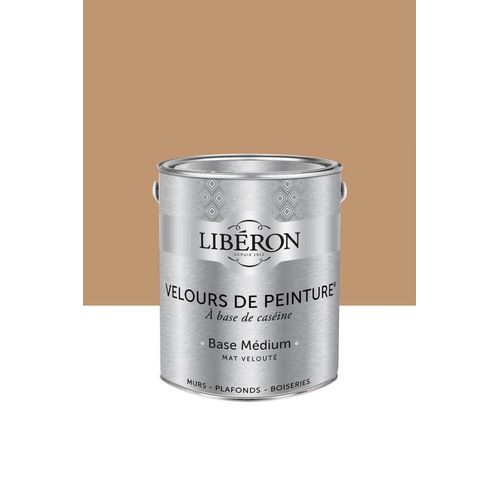 Peinture multisupport murs, plafonds et boiseries Velours de peinture beige ocre de bruoux Libéron 2,5L
