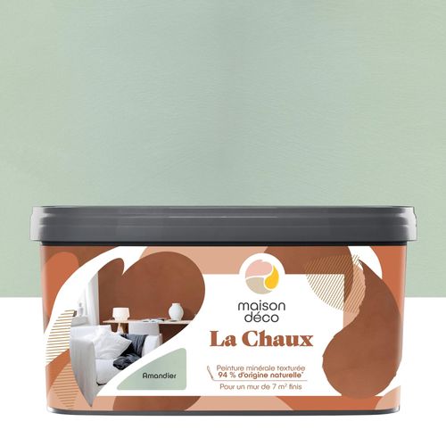 Peinture à effet décoratif Maison Déco La Chaux vert amandier 2,5L