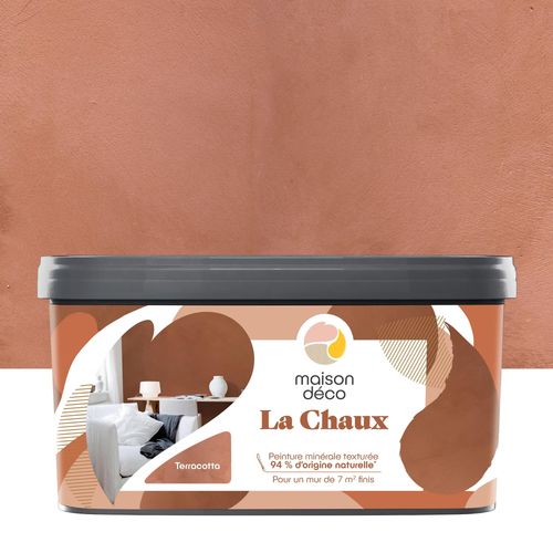 Peinture à effet Maison Déco La Chaux terracotta 2,5L