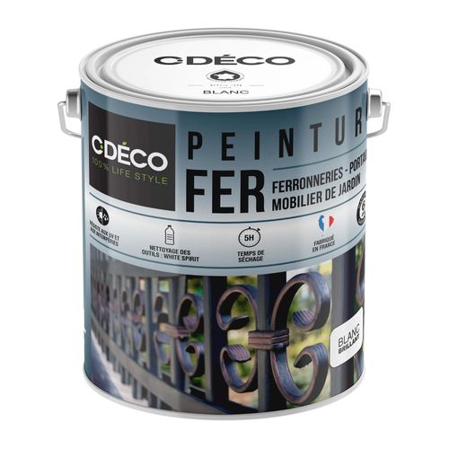 Peinture extérieure fer C-Deco brillant blanc 2,5L