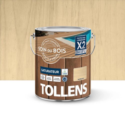Saturateur extérieur Soin du bois Tollens effet naturel mat 2,5L