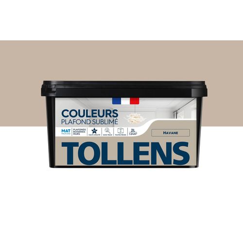 Peinture Plafond Sublimé Tollens mat beige havane 2L