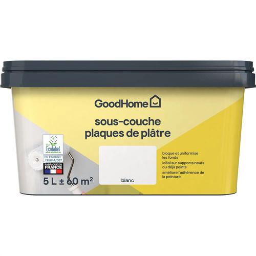 Sous-couche plaques de plâtre blanc GoodHome 5L