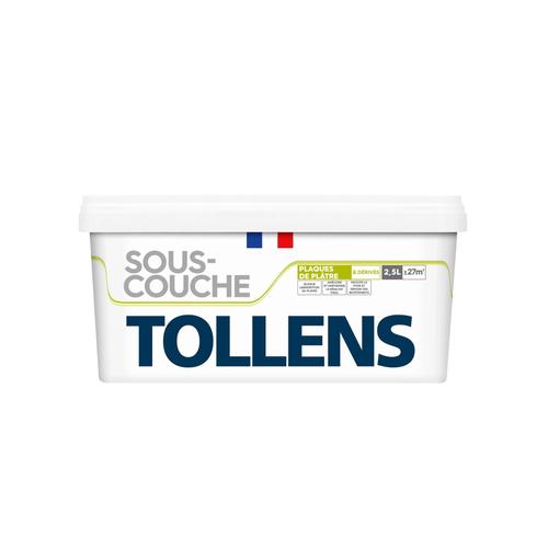 Sous-couche plaques de plâtre Tollens blanc 2,5L