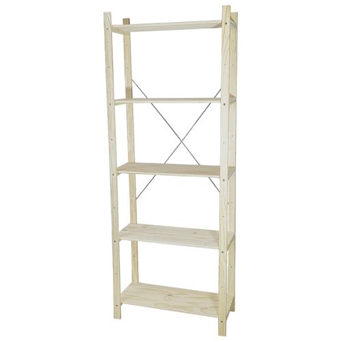 Étagère De Garage En Bois Symbios 5 Tablettes L. 65 X H. 170 X P. 28 Cm