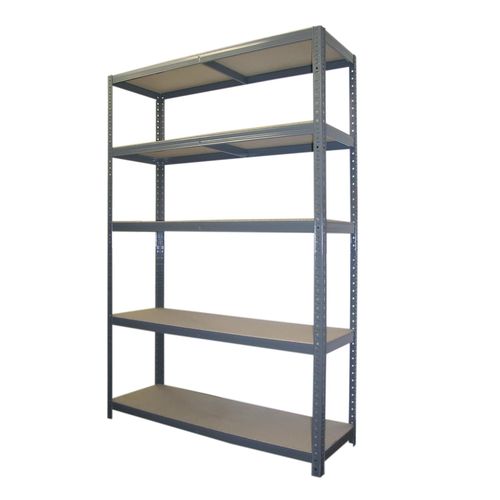 Étagère De Garage Modulable En Aggloméré Et Acier H. 180 X L. 120 X P. 40 Cm