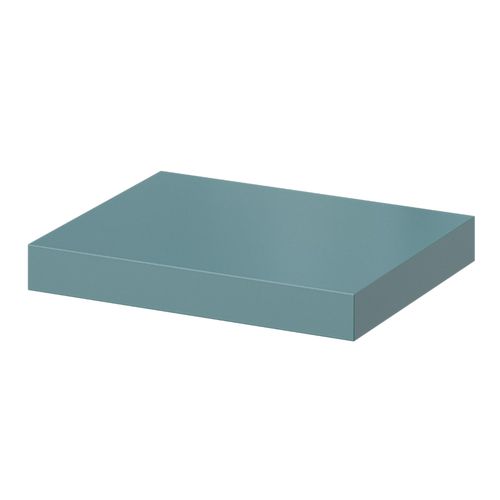 Tablette Murale Avec Fixation Invisible Goodhome Cusko Bleu Canard 30 Cm