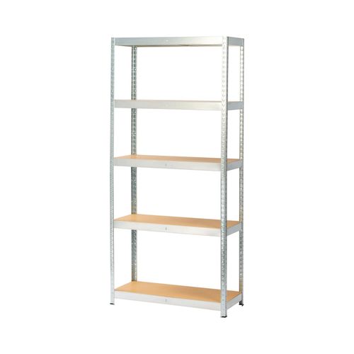 Étagère De Garage En Acier Thermo-Lacqué Goodhome Ryle H. 180 X L. 75 X P. 35 Cm