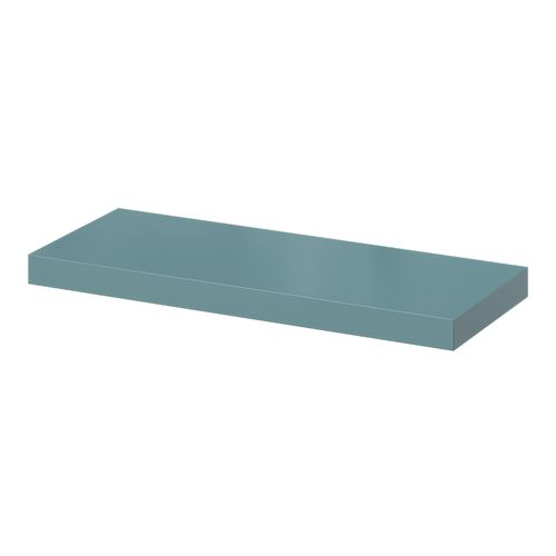 Tablette Murale Avec Fixation Invisible Goodhome Cusko Bleu Canard 60 Cm
