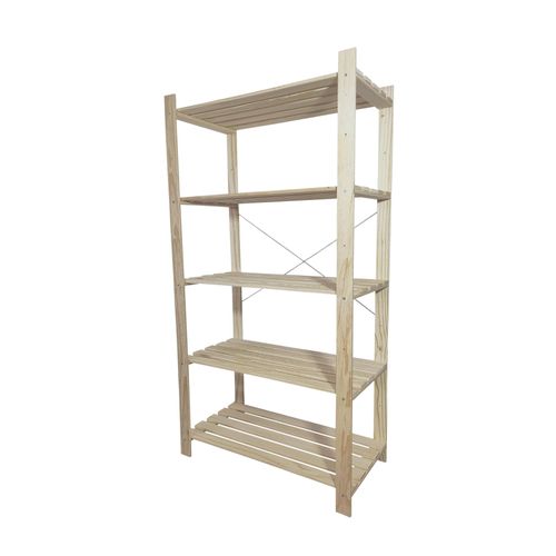 Étagère De Garage En Bois Symbios 5 Tablettes L. 90 X H. 170 X P. 45 Cm
