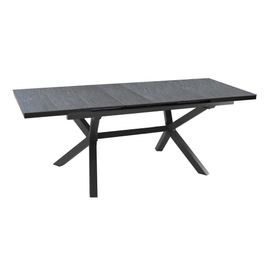 Table De Jardin Extensible Absolu Proloisirs Hpl Mat Coloris Ardoise Châssis Graphite P.100 Cm X L.180/240 Cm X H.77 Cm
