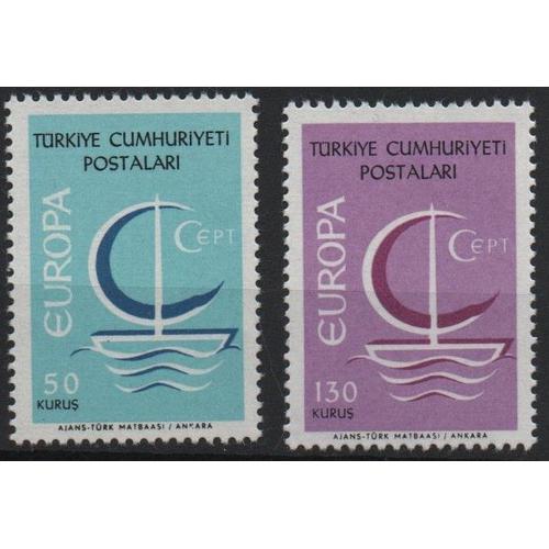 Turquie Timbres Europa 1966