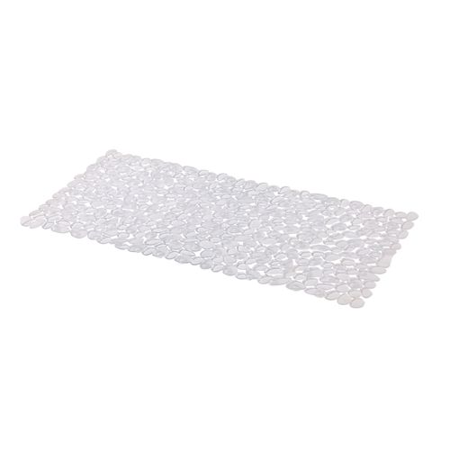 Tapis antidérapant rectangulaire baignoire et douche GoodHome Koros coloris transparent en PVC L.70 x l.33 cm
