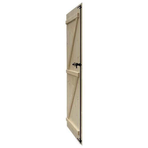 Volet battant 1 vantail Fortia en bois coloris naturel l.80 x H.215 x Ép.2,7 cm