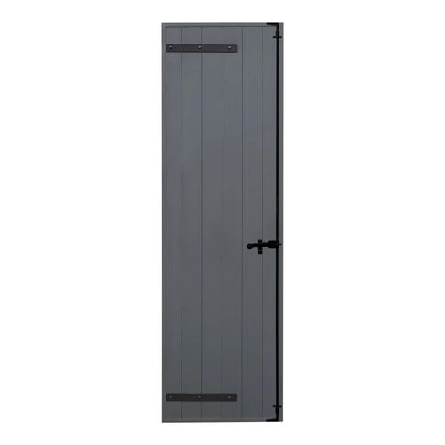 Volet battant 1 vantail Fortia en aluminium coloris anthracite l.80 x H.215 x Ép.4 cm