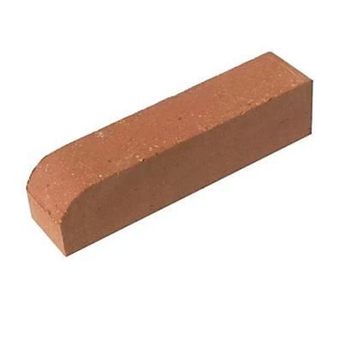 Brique refractaire rouge bord arrondi 5 x 22 x 5cm